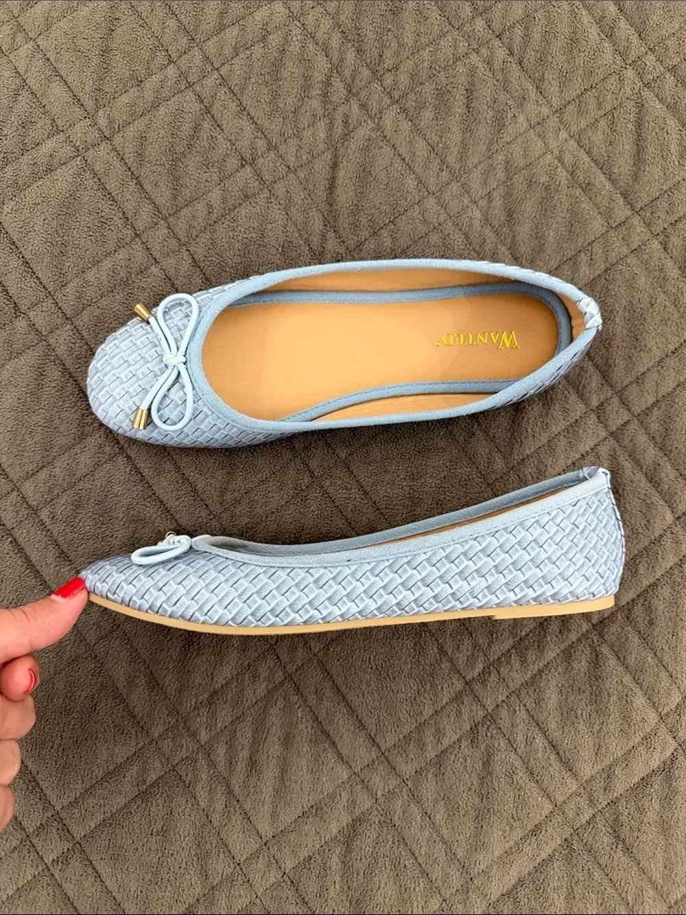 Wanted Belissa NWOT Woven Ballet Flats with Bow size 6